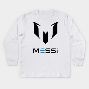 Messi Goat Argentina Champions, Funny Lionel Messi is the GOAT Celebration Kids Long Sleeve T-Shirt